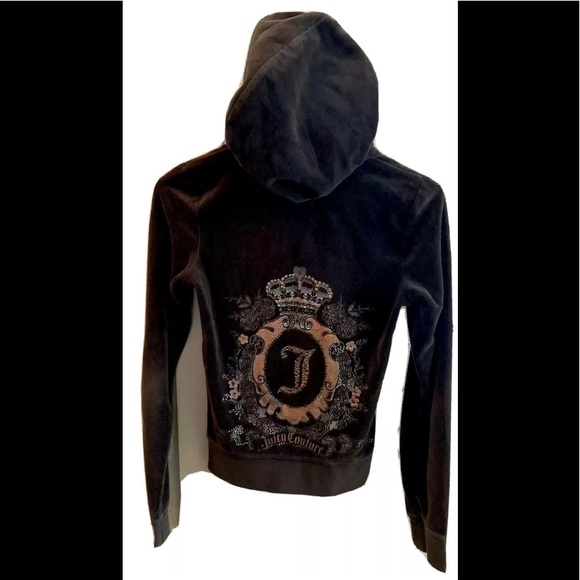 Juicy Couture Jackets & Blazers - Juicy Couture Velour Jacket with Hood